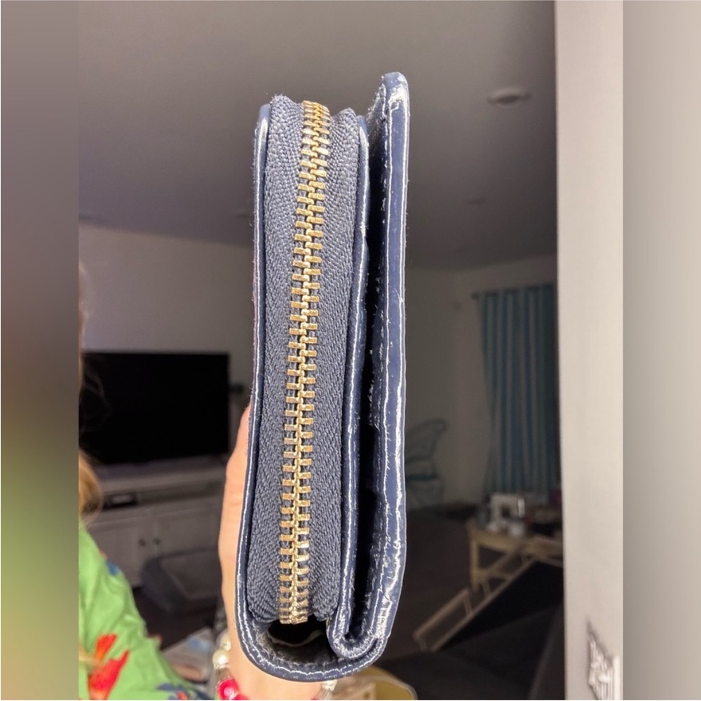 Coach Legacy Denim Blue and Cream Signature Wallet Y2K NWOT - Picture 11 of 17